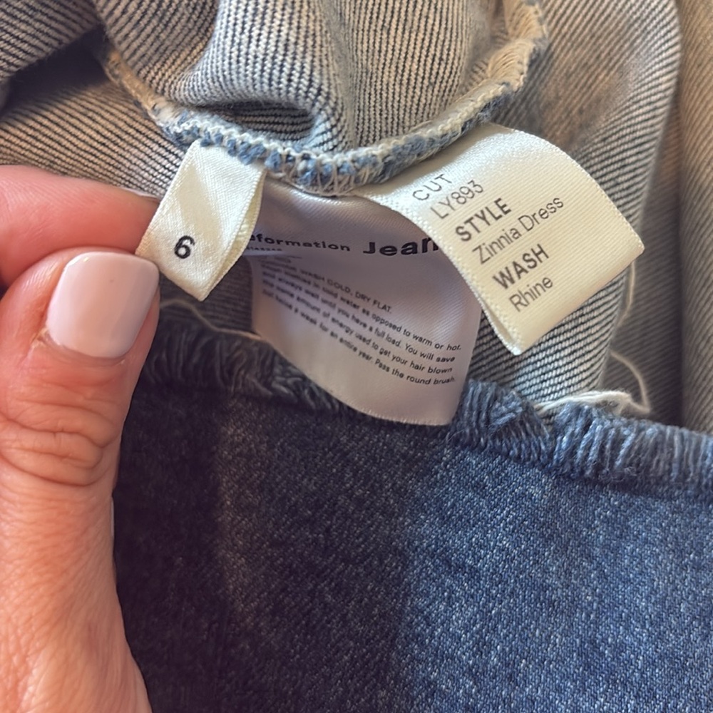 Reformation Zinnia Denim Dress- Size 6 - Picture 5 of 5